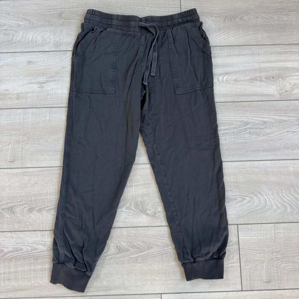 Splendid Black Joggers, Size XSmall, Drawstring Waist, Elastic Ankle Cuffs